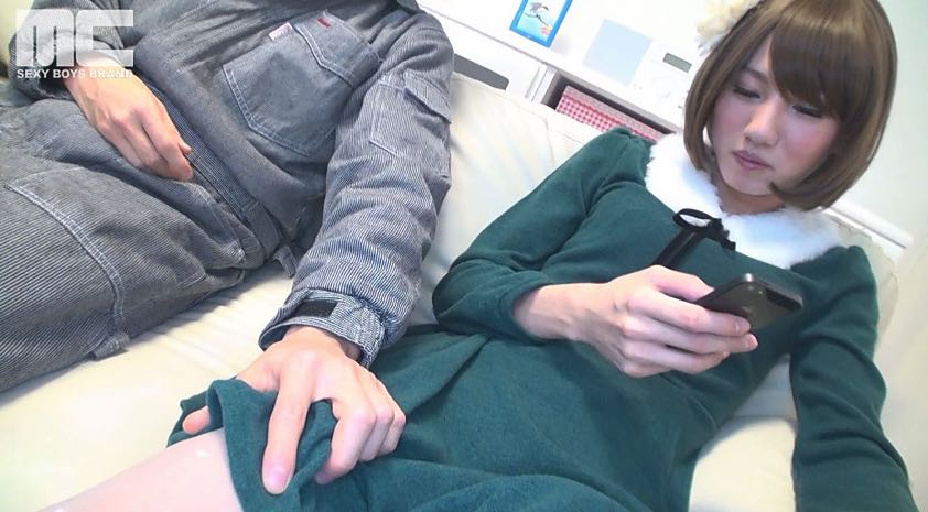 女子高生ニューハーフがオナニーして濃厚ザーメンを最後はドピュドピュ大量射精